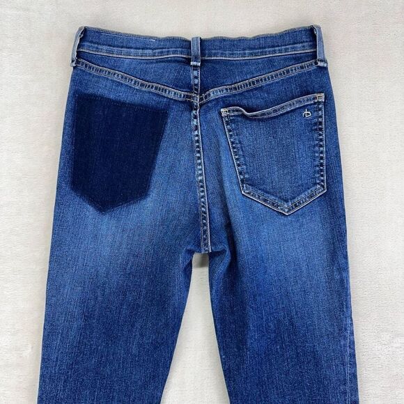 Rag & Bone Skinny Jeans Womens 28 High Rise Dark Wash Stretch Made‎ in USA - Picture 4 of 11
